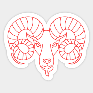 Aries Goat Sticker